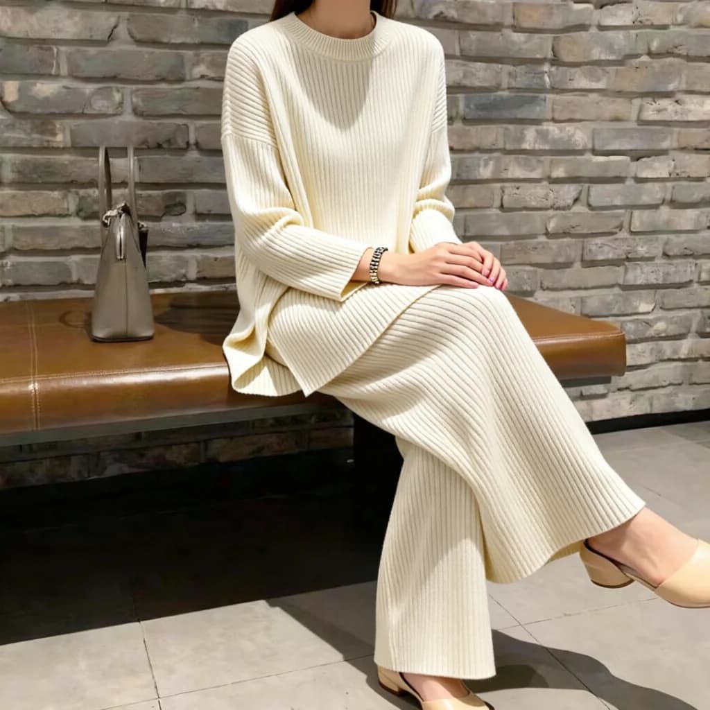 Long Knit Sweater Set