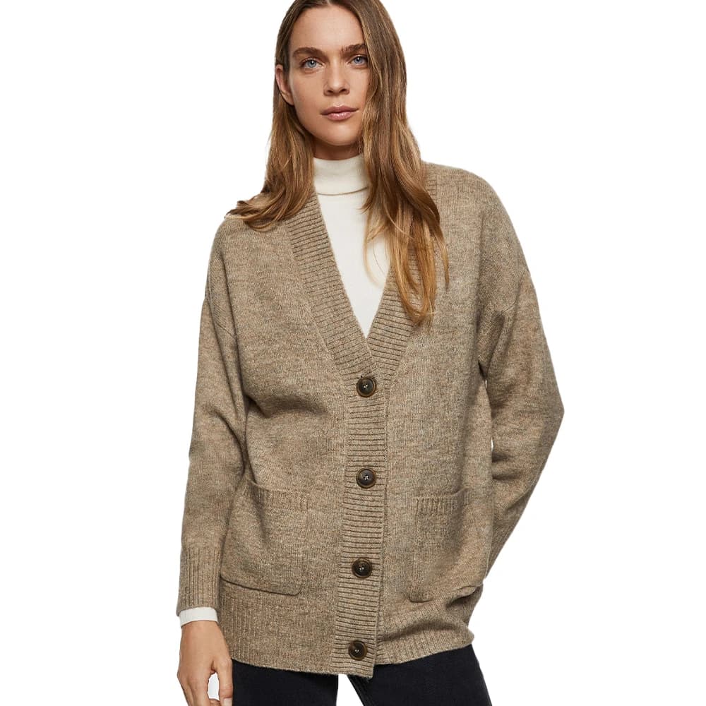 Oversized Ribbed Cardigan
