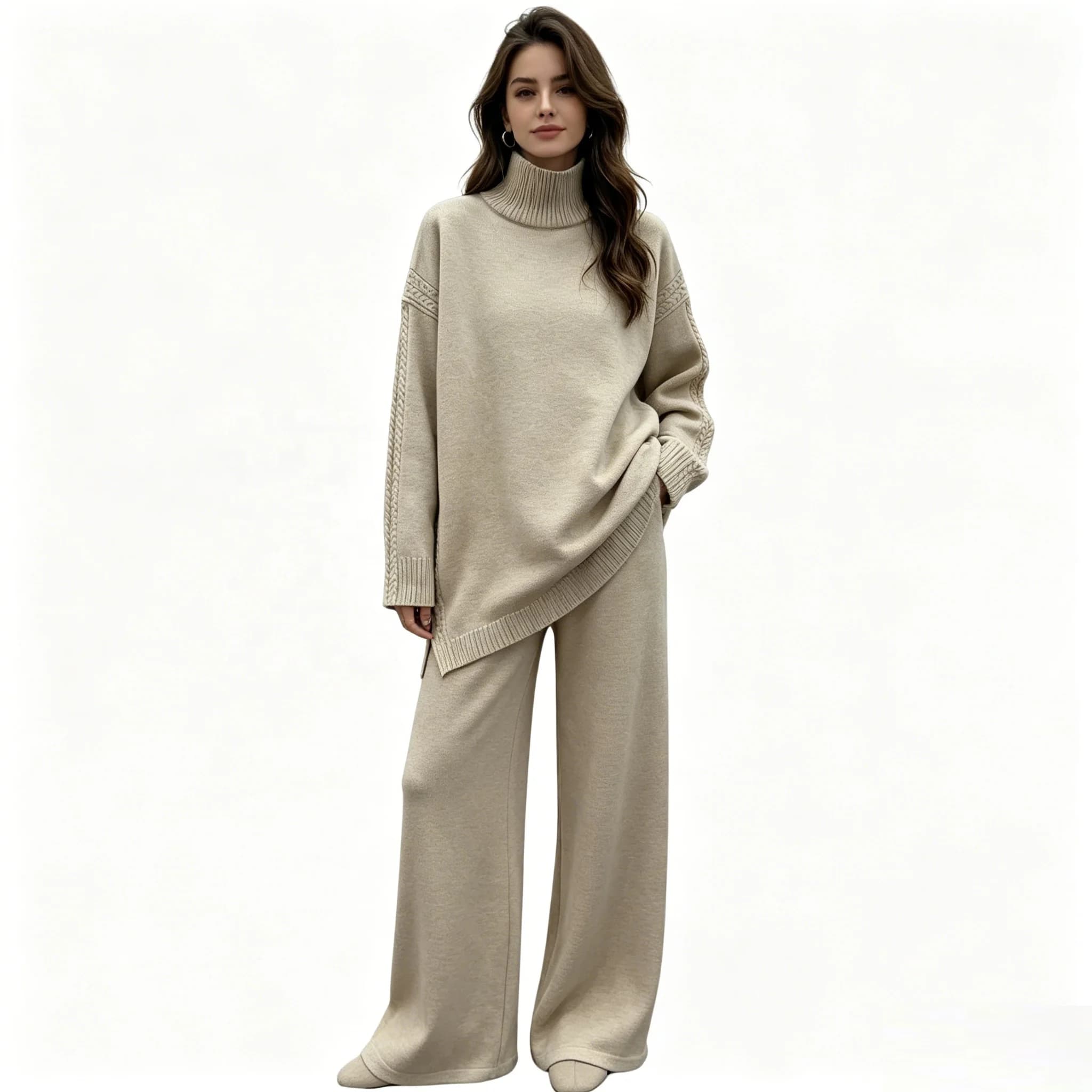 Oversized Knit Lounge Set
